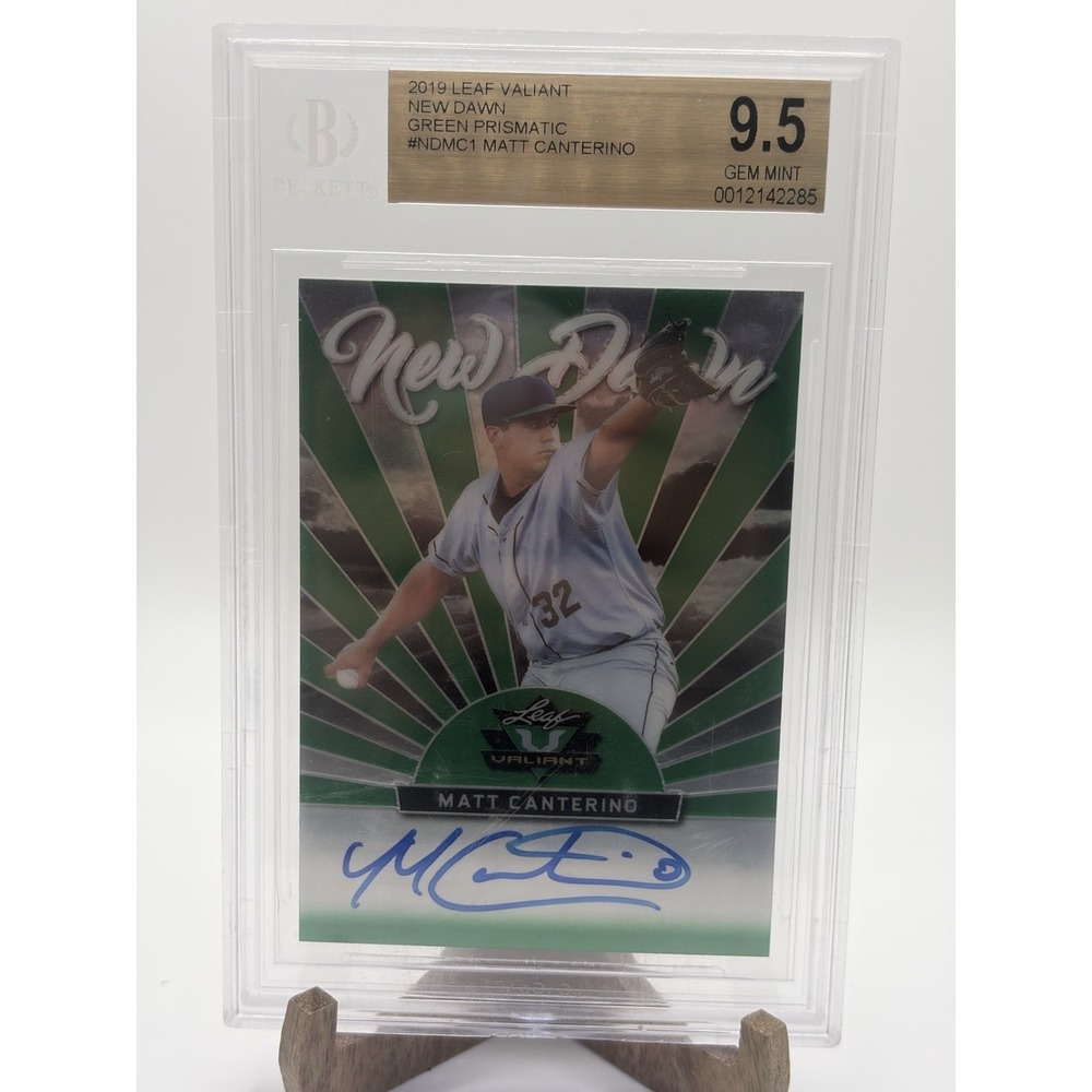2019 Leaf Valiant New Dawn Matt Canterino RC Auto BGS 9.5 /99 Minnesota Twins
